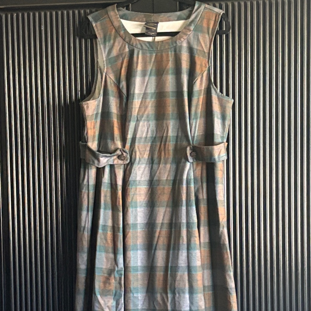 Torrid Teal and Brown Patterned Garment